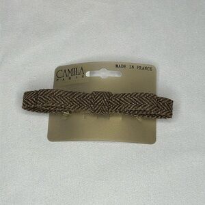 🐼 3/$25 tweed double bow hair clip from Camila Paris